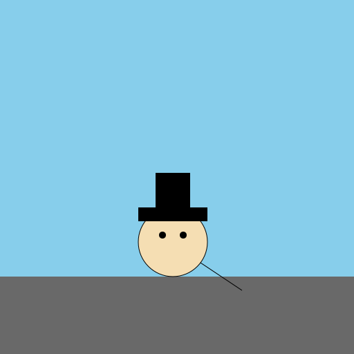 Dog with a Top Hat Walking Down Street - DrawGPT