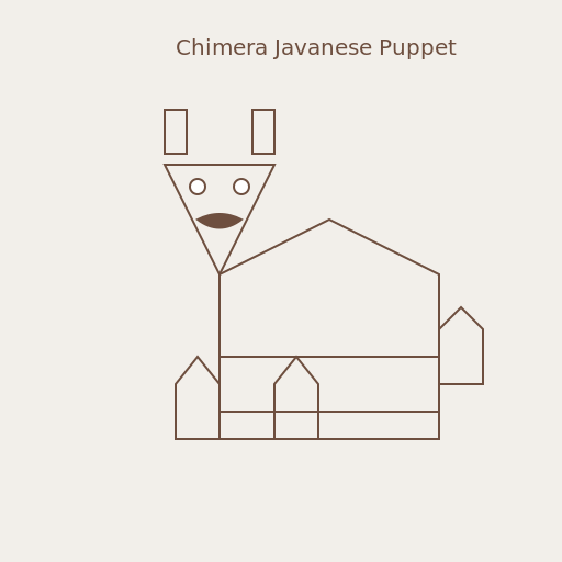 Chimera Javanese Puppet Animal Line Drawing - AI Prompt #52248 - DrawGPT