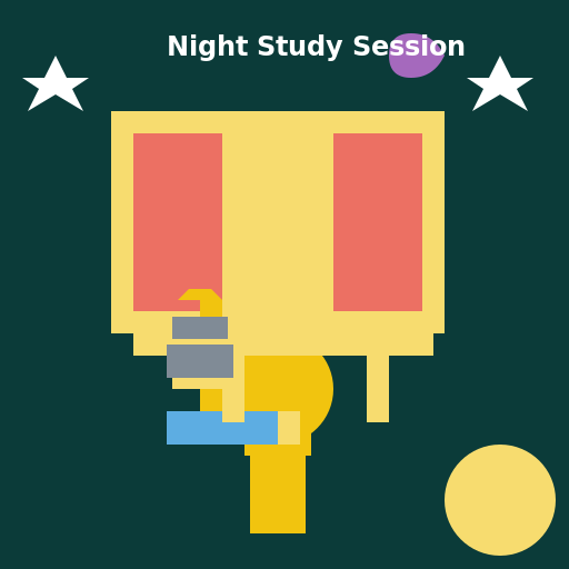 Night Study Session - AI Prompt #52882 - DrawGPT