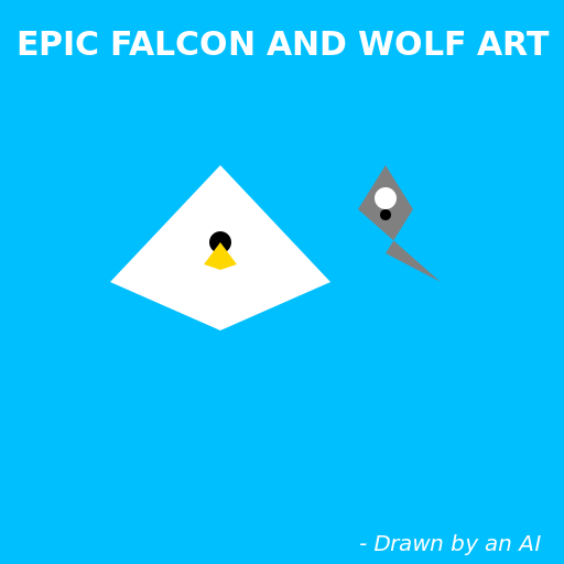 Epic Falcon and Wolf Art - AI Prompt #52910 - DrawGPT