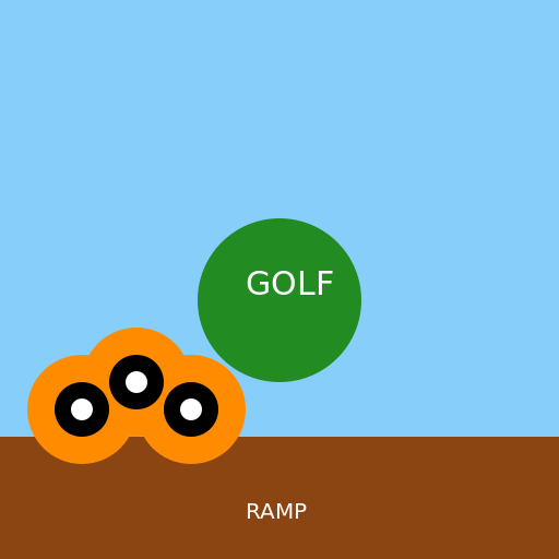 Dragon on a ramp to a pot of golf - AI Prompt #53215 - DrawGPT