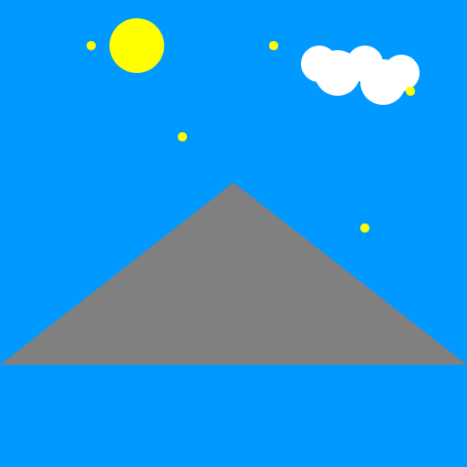 Blue Clouds at Sunset - AI Prompt #5333 - DrawGPT