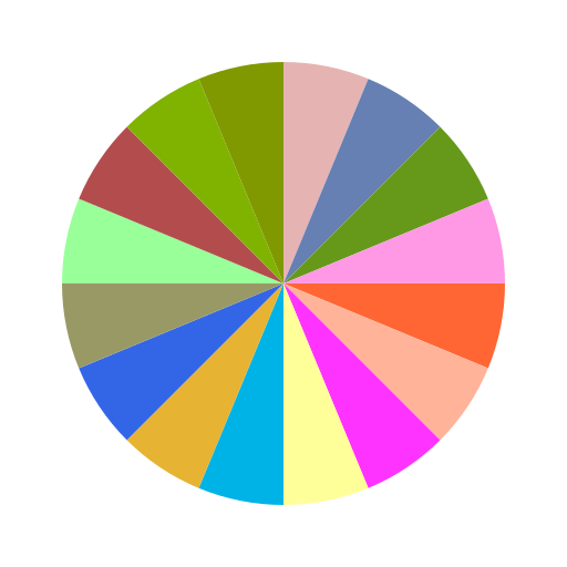 Sixteen-Color Circle - AI Prompt #53662 - DrawGPT