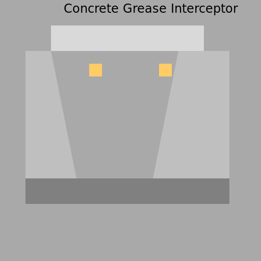 Concrete Grease Interceptor Layout - AI Prompt #53782 - DrawGPT