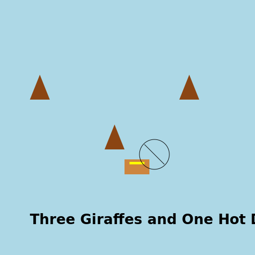 Three Giraffes and One Hot Dog T-Shirt Design - AI Prompt #53787 - DrawGPT