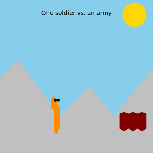 Turkish soldier bravely charges into enemy army all alone - AI Prompt #53830 - DrawGPT