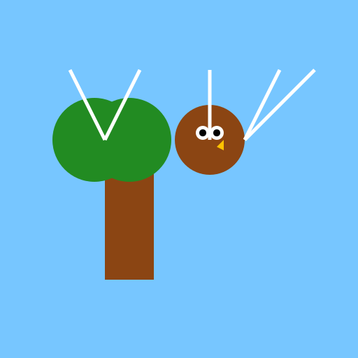 Owl on a Windy Tree - AI Prompt #53983 - DrawGPT