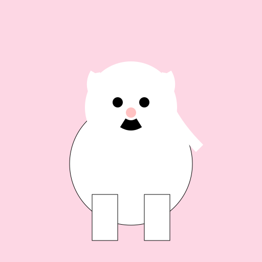 White Indie Dog with Pink Nose and Upwards Ears - Girl - AI Prompt #54249 - DrawGPT