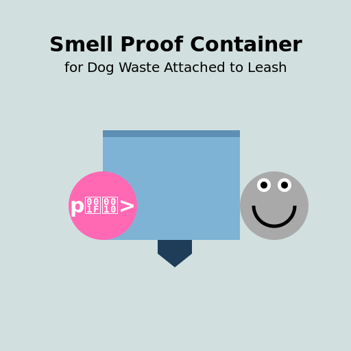 Smell Proof Container for Dog Waste Attached to Leash - AI Prompt #54945 - DrawGPT