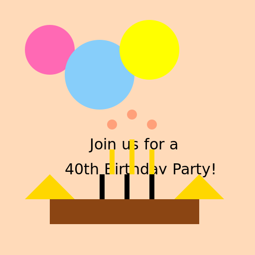 Birthday Party Invitation - AI Prompt #54984 - DrawGPT