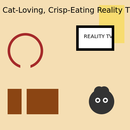 Cat-Loving, Crisp-Eating Reality TV Fan - AI Prompt #55249 - DrawGPT