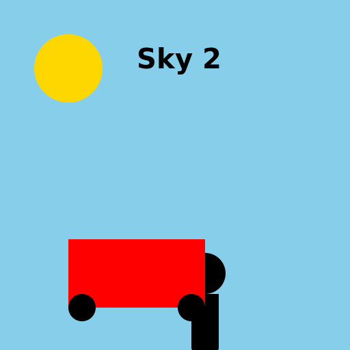 Sky 2 logo with a stickman and a car - AI Prompt #55342 - DrawGPT