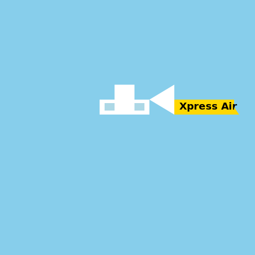 Xpress Air - A plane flying in the clear blue sky with a message banner trailing behind. - AI Prompt #55469 - DrawGPT