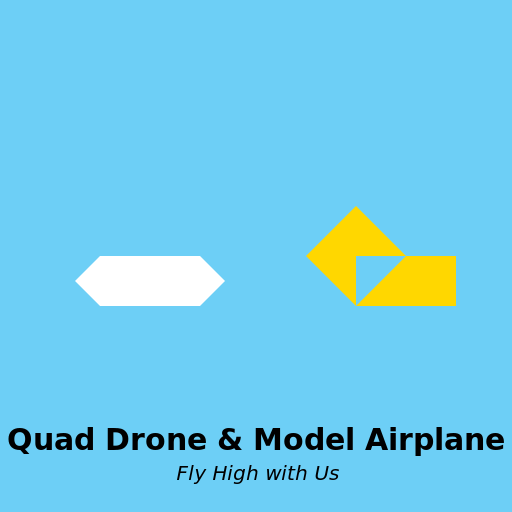 Quad Drone and Model Airplane Logo - AI Prompt #55557 - DrawGPT
