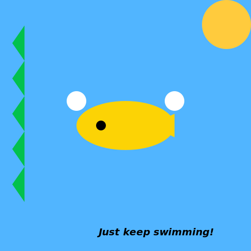 A happy little fish swimming in the ocean - AI Prompt #55597 - DrawGPT