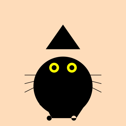 Dotted Yellow Black Cat - AI Prompt #55665 - DrawGPT