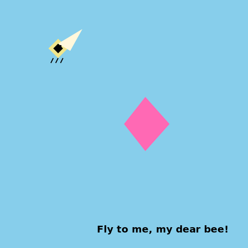 Bee and Rose in the Sky - AI Prompt #55748 - DrawGPT
