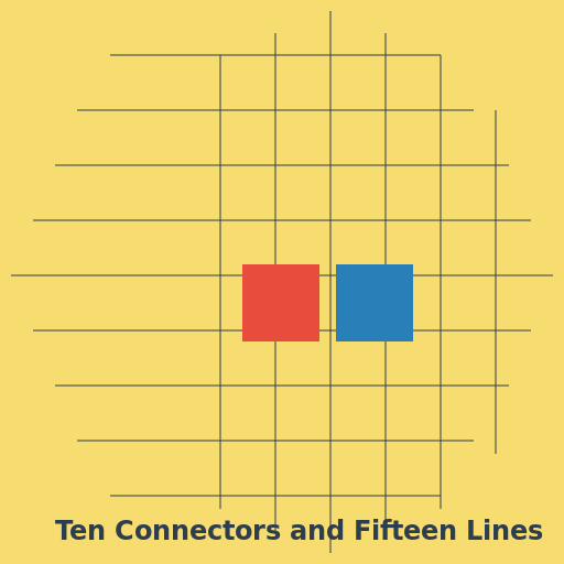 Ten Connectors and Fifteen Lines Artwork - AI Prompt #55995 - DrawGPT