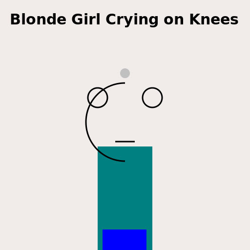 Blonde Girl Crying on Knees Drawing - AI Prompt #56029 - DrawGPT