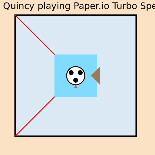 Quincy the dog playing Paper.io Turbo Speed - AI Prompt #57122 - DrawGPT