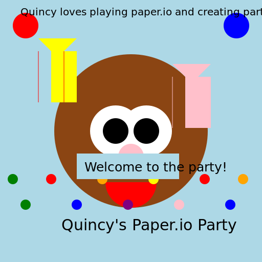 Quincy the dog plays paper.io create party is new - AI Prompt #57128 - DrawGPT