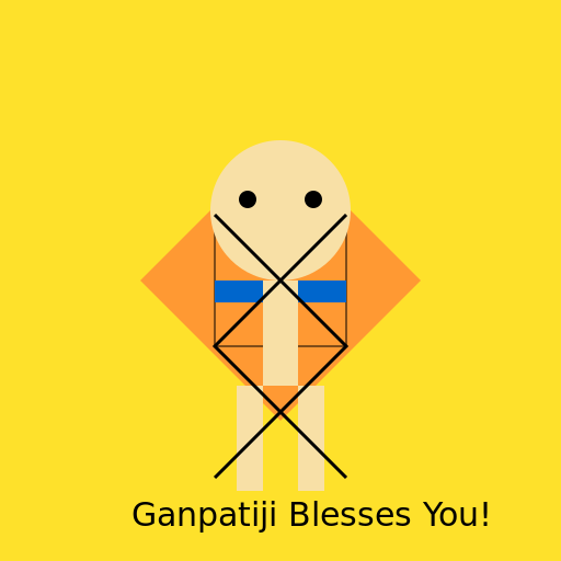 Ganpatiji with Saffron Coat - AI Prompt #57200 - DrawGPT