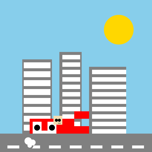 Cityscape with a sports car driving through - AI Prompt #57874 - DrawGPT