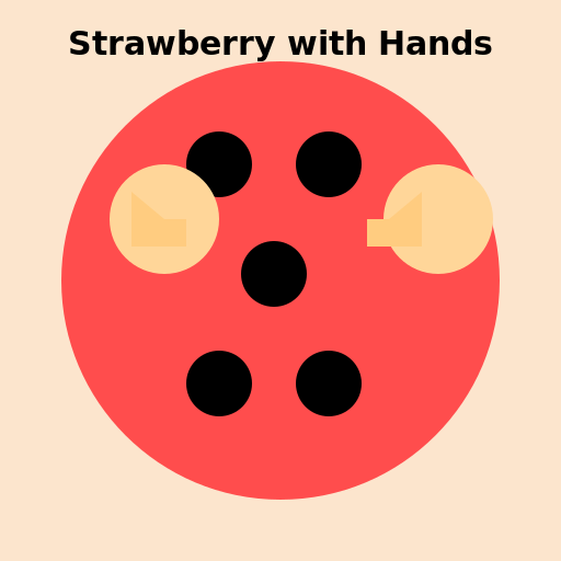 Strawberry with Hands - AI Prompt #58051 - DrawGPT