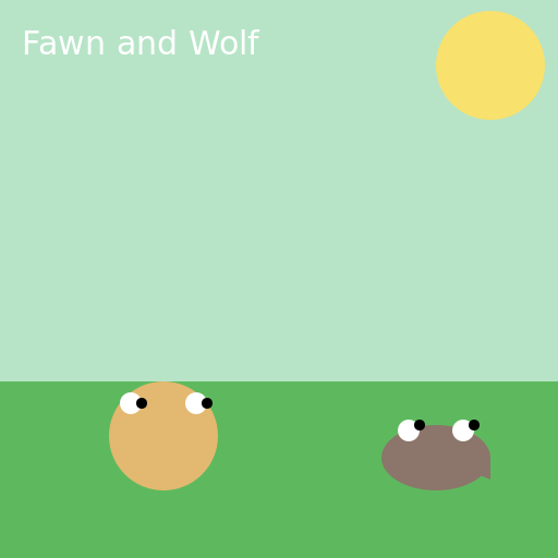 Fawn and Wolf - AI Prompt #58100 - DrawGPT