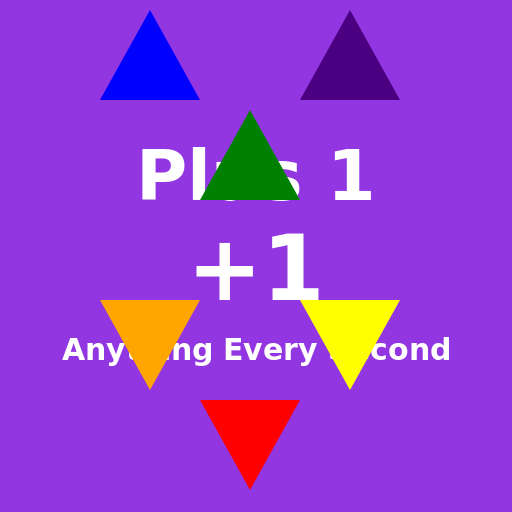 Plus 1 Anything Every Second Logo - AI Prompt #58648 - DrawGPT