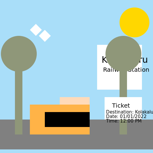 Kolakaluru railway station - DrawGPT