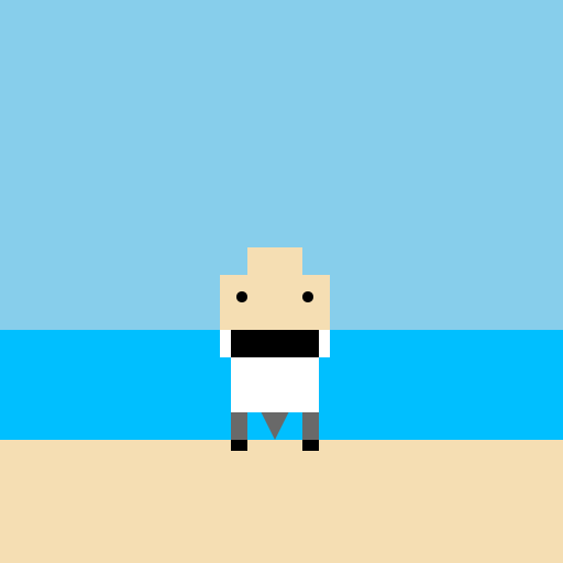 Anime Boy by the Beach - DrawGPT