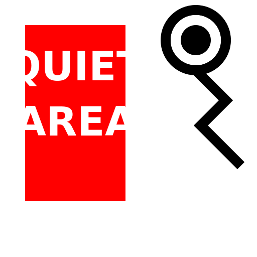Quiet Area Sign with Creeping Peeping Finger - DrawGPT