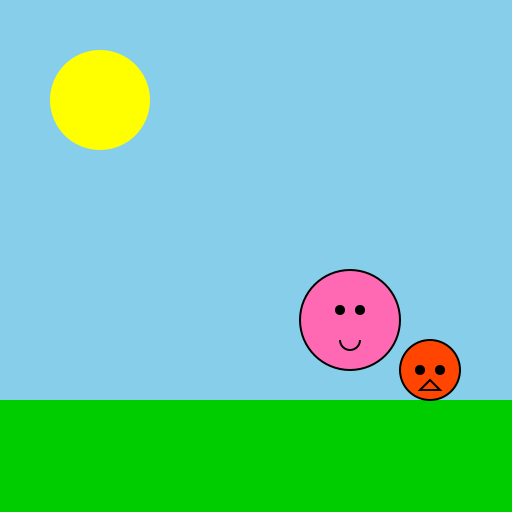 Little Red Haired Girl with a Little Red Fox - DrawGPT