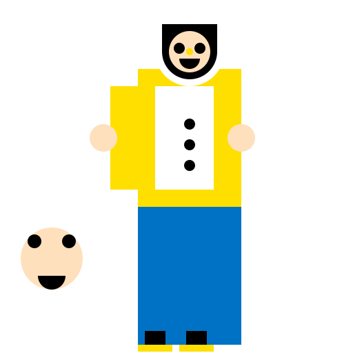 Tintin with blue pants and yellow sweater - DrawGPT
