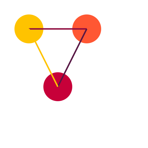 A simple diagram with circles and lines connecting them - DrawGPT