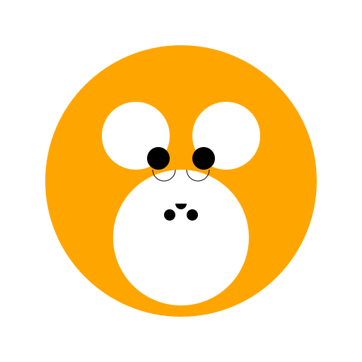 White Square with Points and Lion - DrawGPT