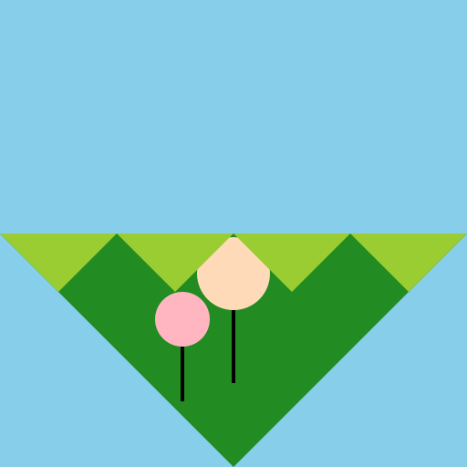 A Scenic Hill with a Guy and a Girl - DrawGPT