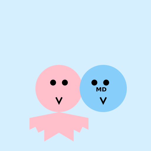 Law student girl and medical student boy - DrawGPT