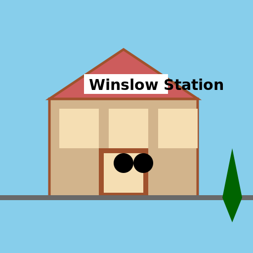 Winslow Station in Arizona - DrawGPT