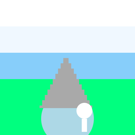 A man enjoying the view of a mountain covered with ice - DrawGPT