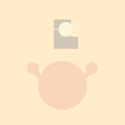 A person holding a lamp up high - DrawGPT