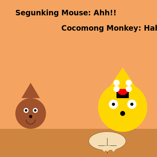 Cocomong scaring Segunking Mouse - DrawGPT