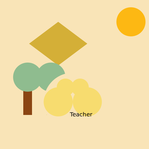 Egyptian Children in a School Setting - DrawGPT