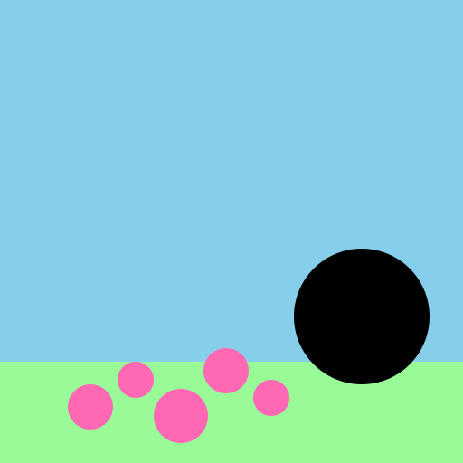 Black Toy Poodle Dog in Field of Flowers - DrawGPT