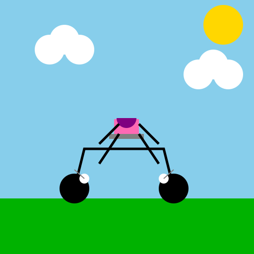 Girl on a Flying Bicycle - DrawGPT