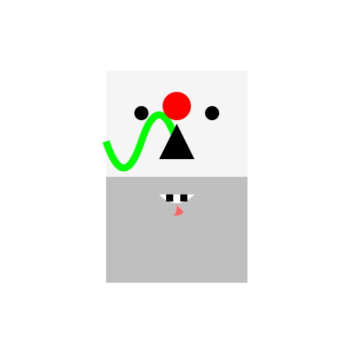 Skull with beard, snake, and dagger - DrawGPT