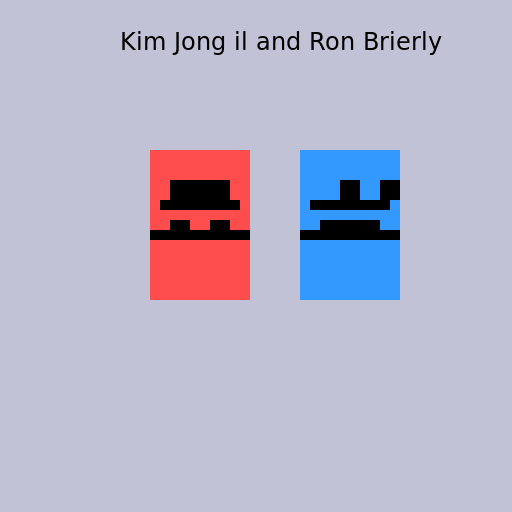 Kim Jong il and Ron Brierly - DrawGPT
