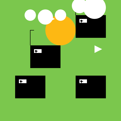 Four Televisions in a Field - DrawGPT