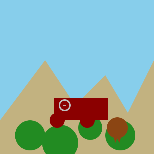 Sasquatch Driving a 1965 Ford Bronco 4x4 - DrawGPT